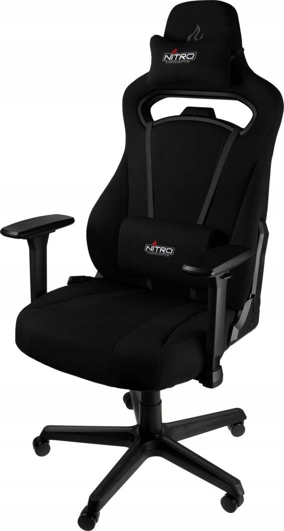 Nitro Concepts E250 Stealth Black Biurowy  do 120kg Tkanina Czarny