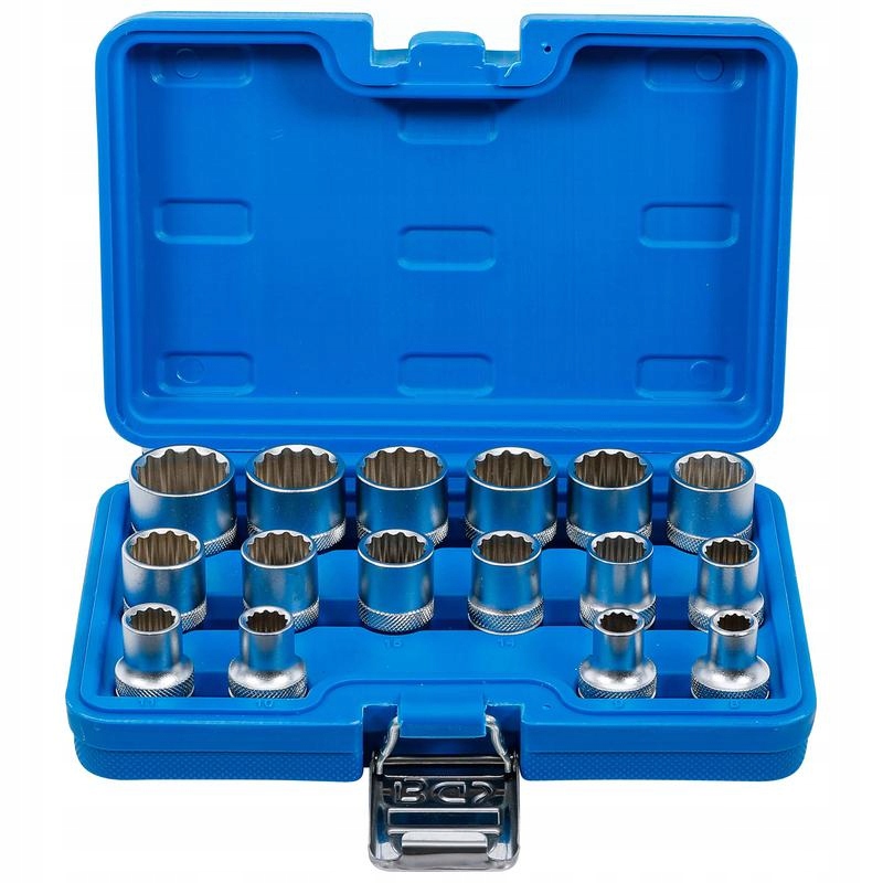 Sada 16 dvanáctihranných nástavců 8-24 mm, pohon 12,5 mm (1/2"), Bgs 2226