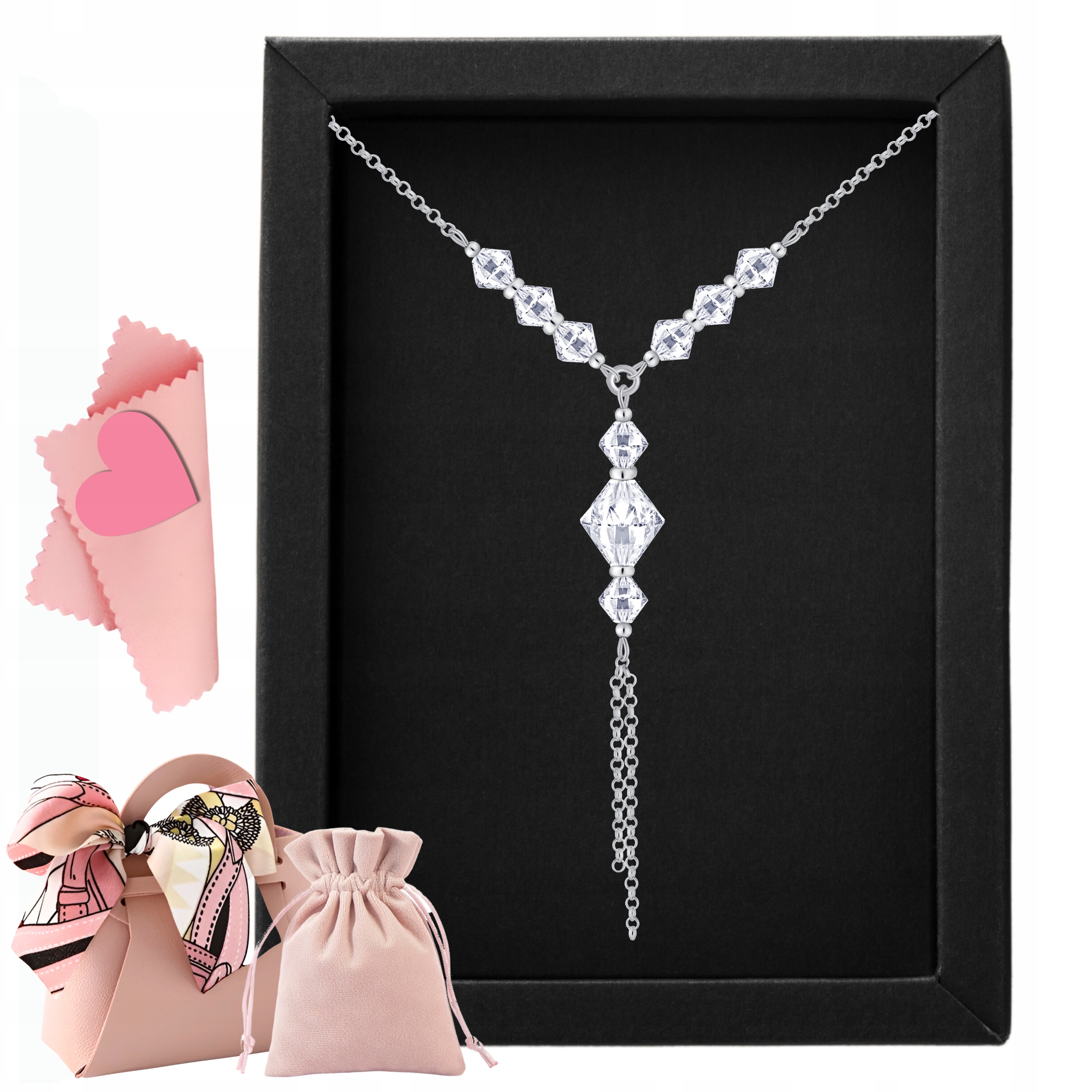 Kolia náhrdelník ze stříbra 925 okázalý krásný nápad na dárek pro ženu