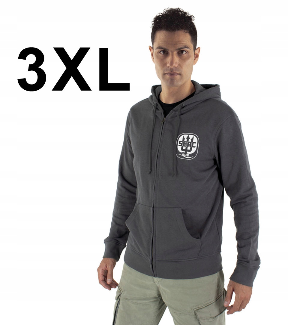 Mikina s kapucí vysoké kvality Seac pánská 3XL