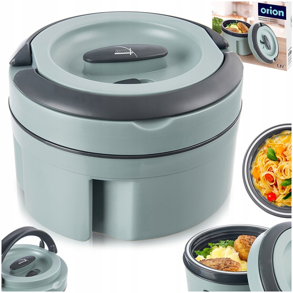 Termos Obiadowy Stalowy Menażka Termiczna Pojemnik Miętowy Orion 2,4 L