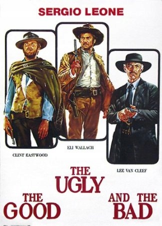 Dobry, zły i brzydki Clint Eastwood plakat