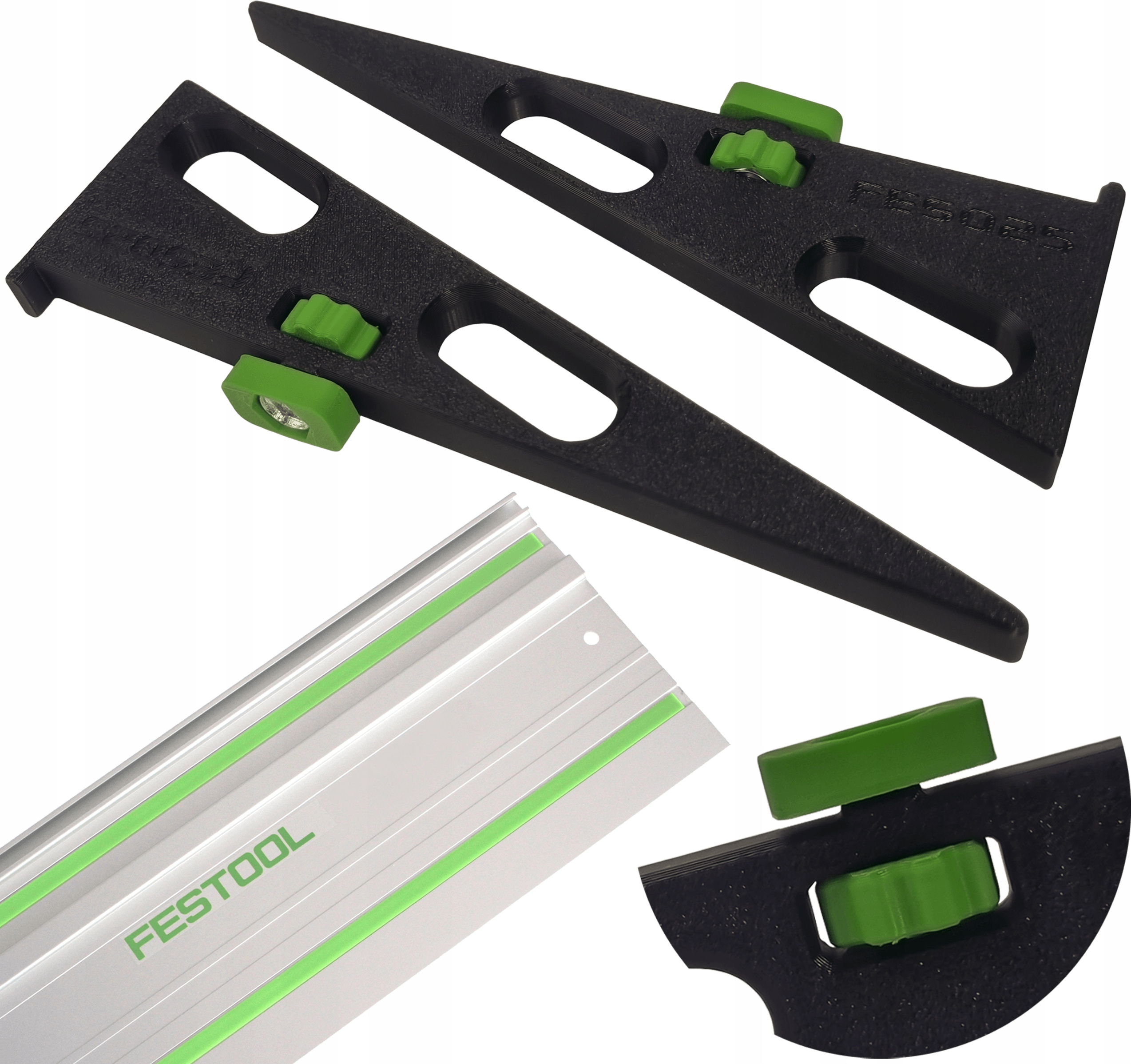 КЛИН 15° ДЛЯ НАПРАВЛЯЮЩИХ FESTOOL MAKITA ПРЕЦИЗИОННАЯ РЕЗКА ПОД УГЛОМ 60° 2 ШТ.