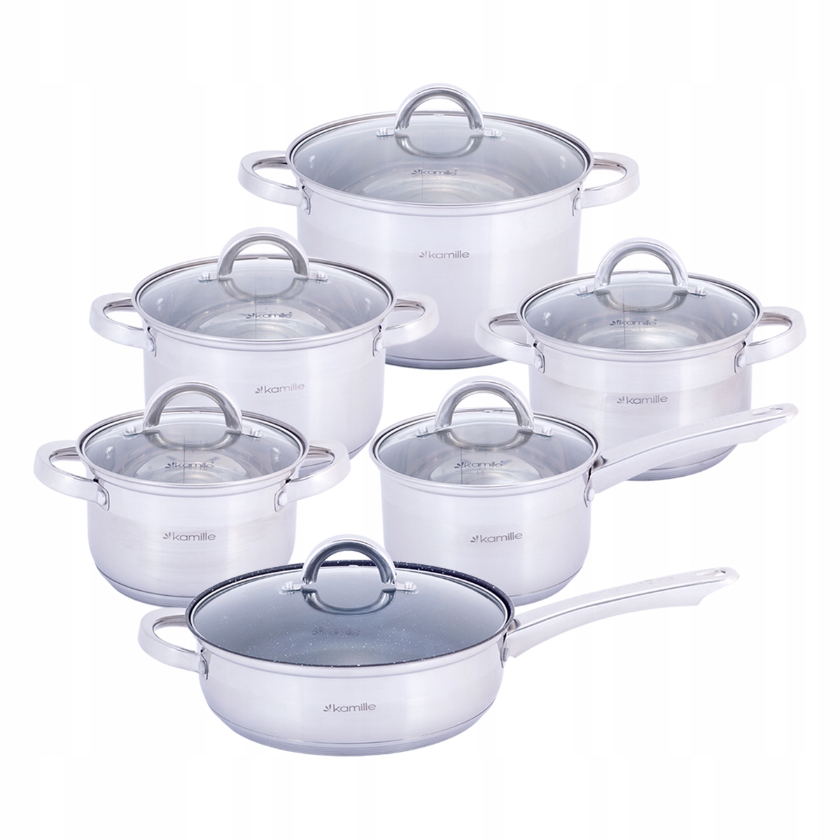 Hrnce Rendlík Pánev Sada Gaz Indukce Kamille