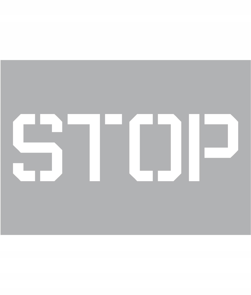 

Szablon malarski Stop 70x100cm