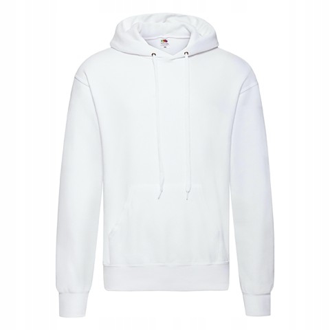 Pánská mikina s kapucí Hooded Sweat Fruit of the Loom bílá 4XL