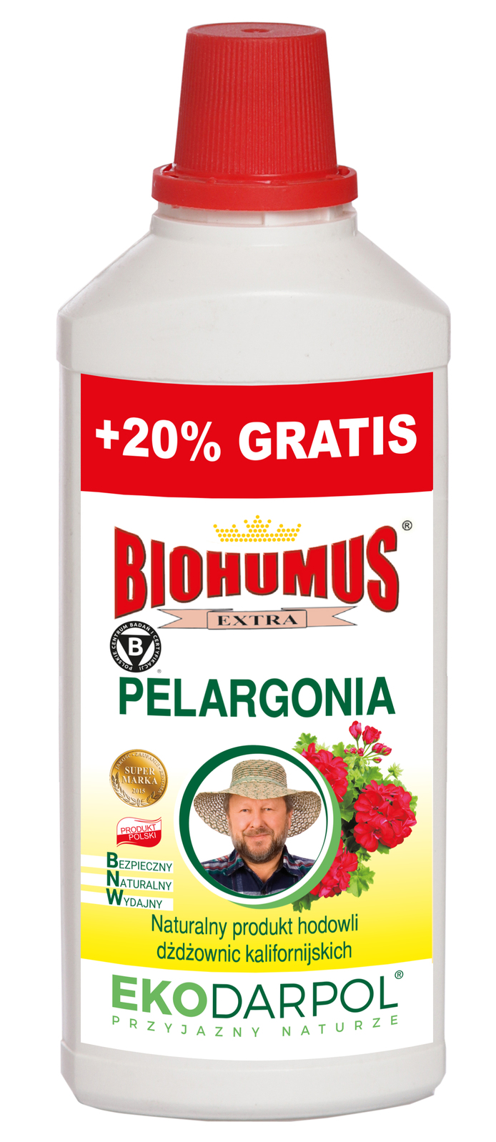 

Nawóz Biohumus Do Pelargonii 1L+20% Ekologiczny