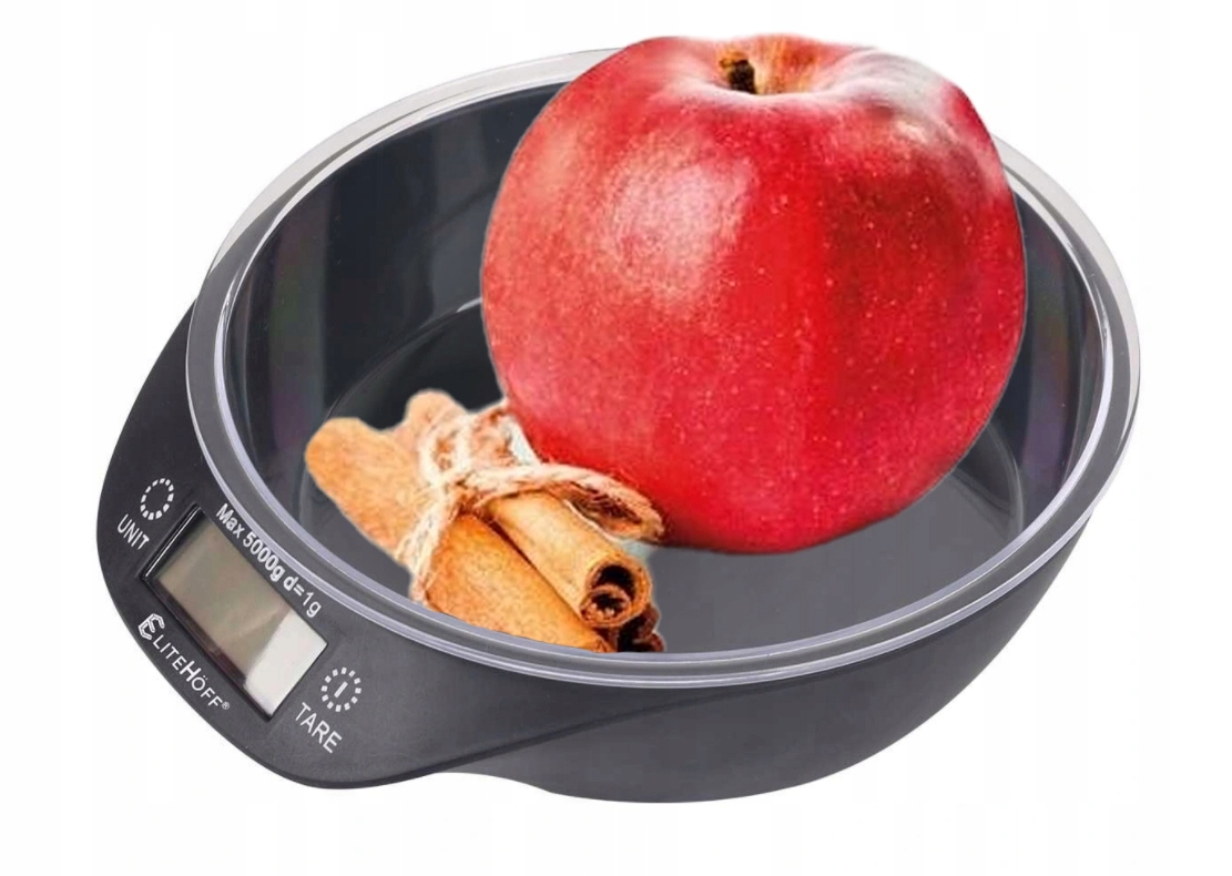 

Waga kuchenna Elektroniczna z Misą LCD 5kg Dotyk