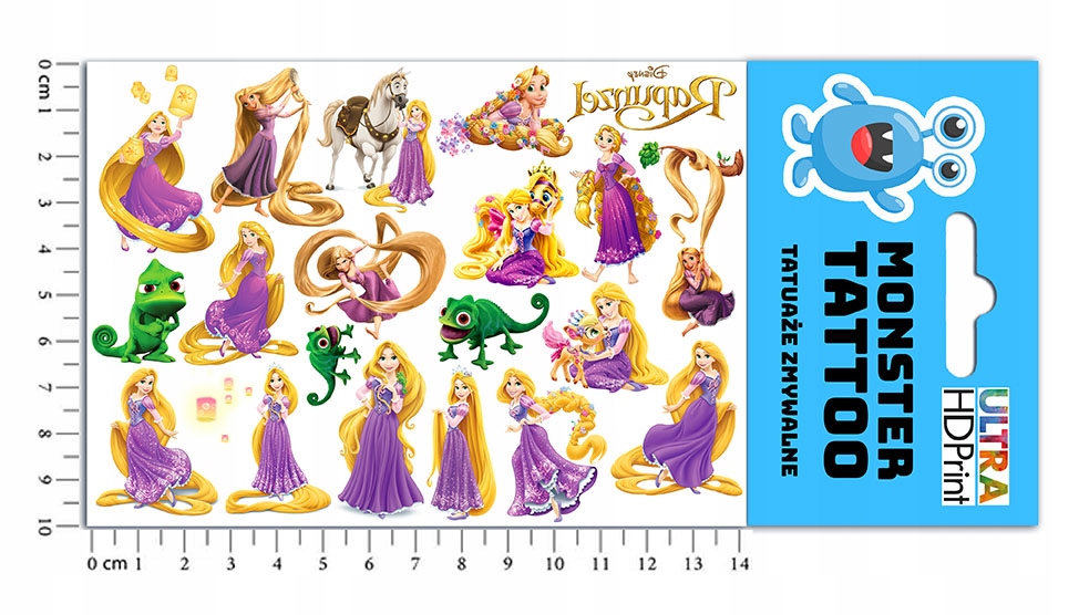 ZESTAW NA PREZENT KUBEK DLA DZIECI TATUAŻE NAKLEJKI ROSZPUNKA ZAPLĄTANI Marka inna