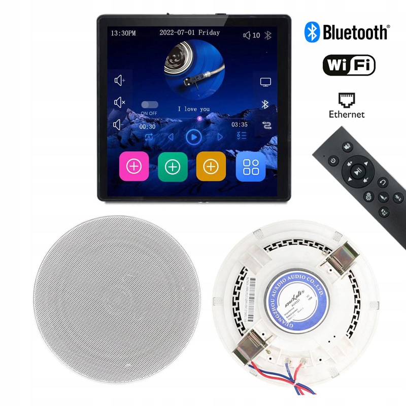 Hifi Music Internetové Podomietkové Rádio Wifi Bt 2 Reproduktory 5" 10 W
