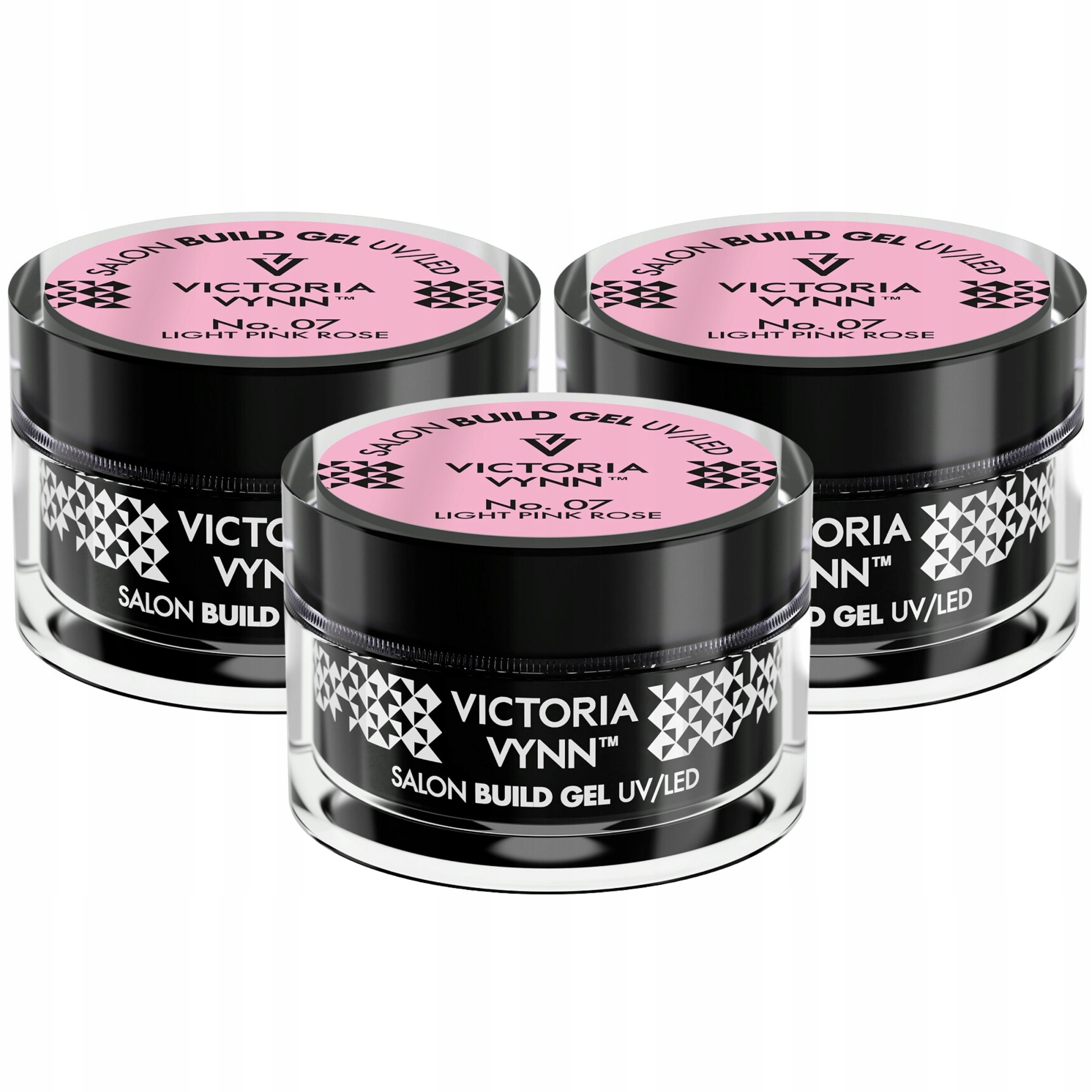 3 x Victoria Vynn Stavební Gel na nehty Build Gel Light Pink Rose 50 ml