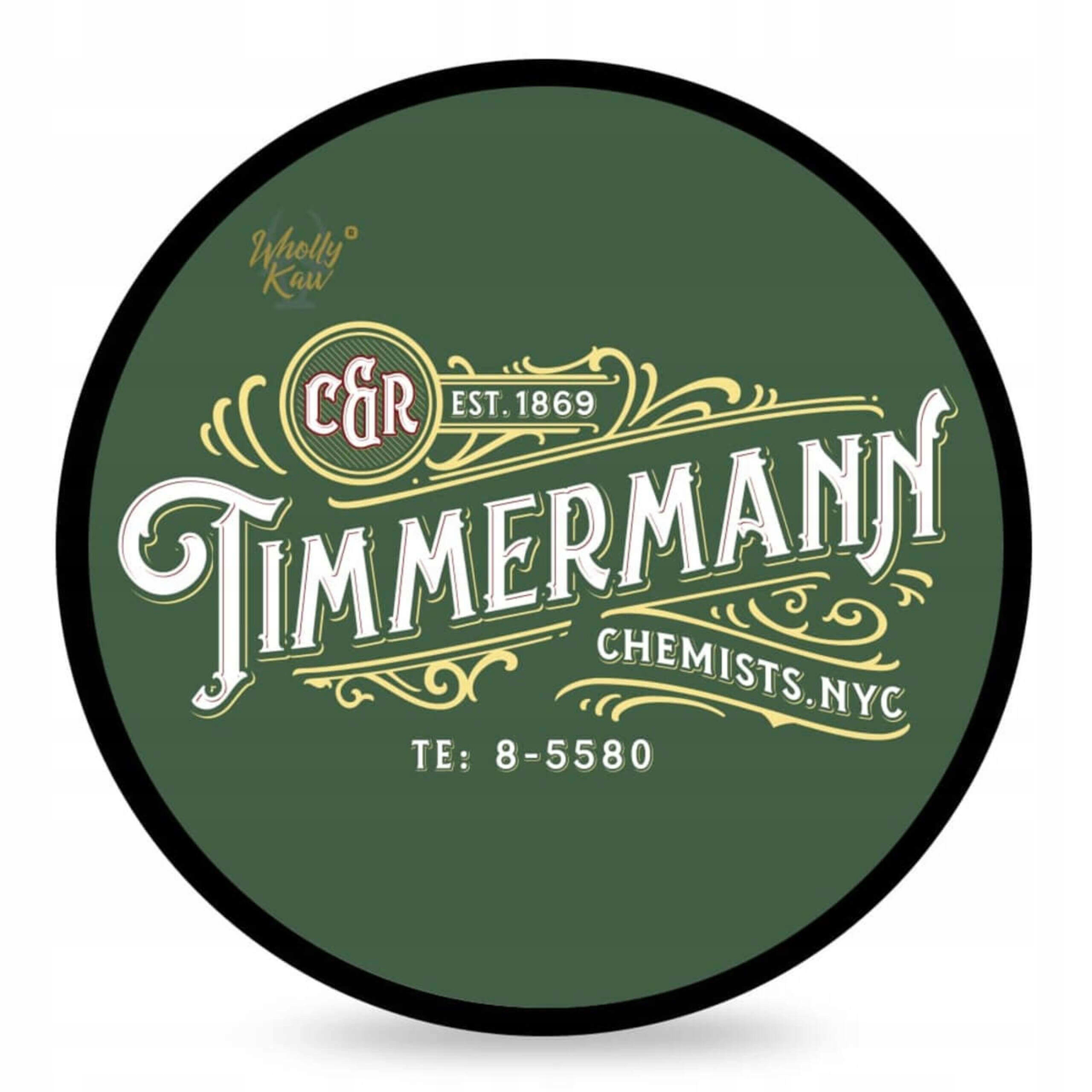 Wholly Kaw Mýdlo na holení Shaving soap Timmermann Green 114 g