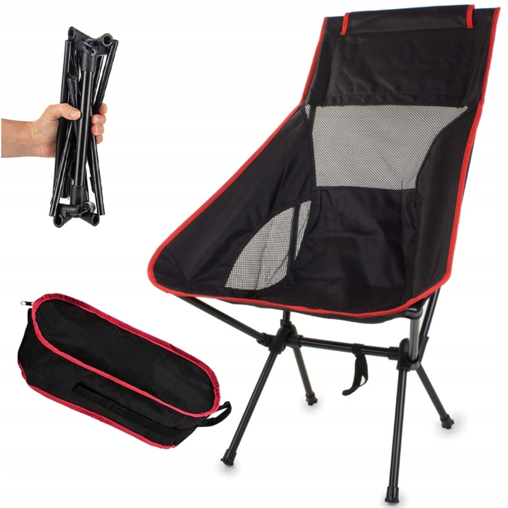 přenosná kempingová židle Rybářské křeslo se sklopným opěradlem