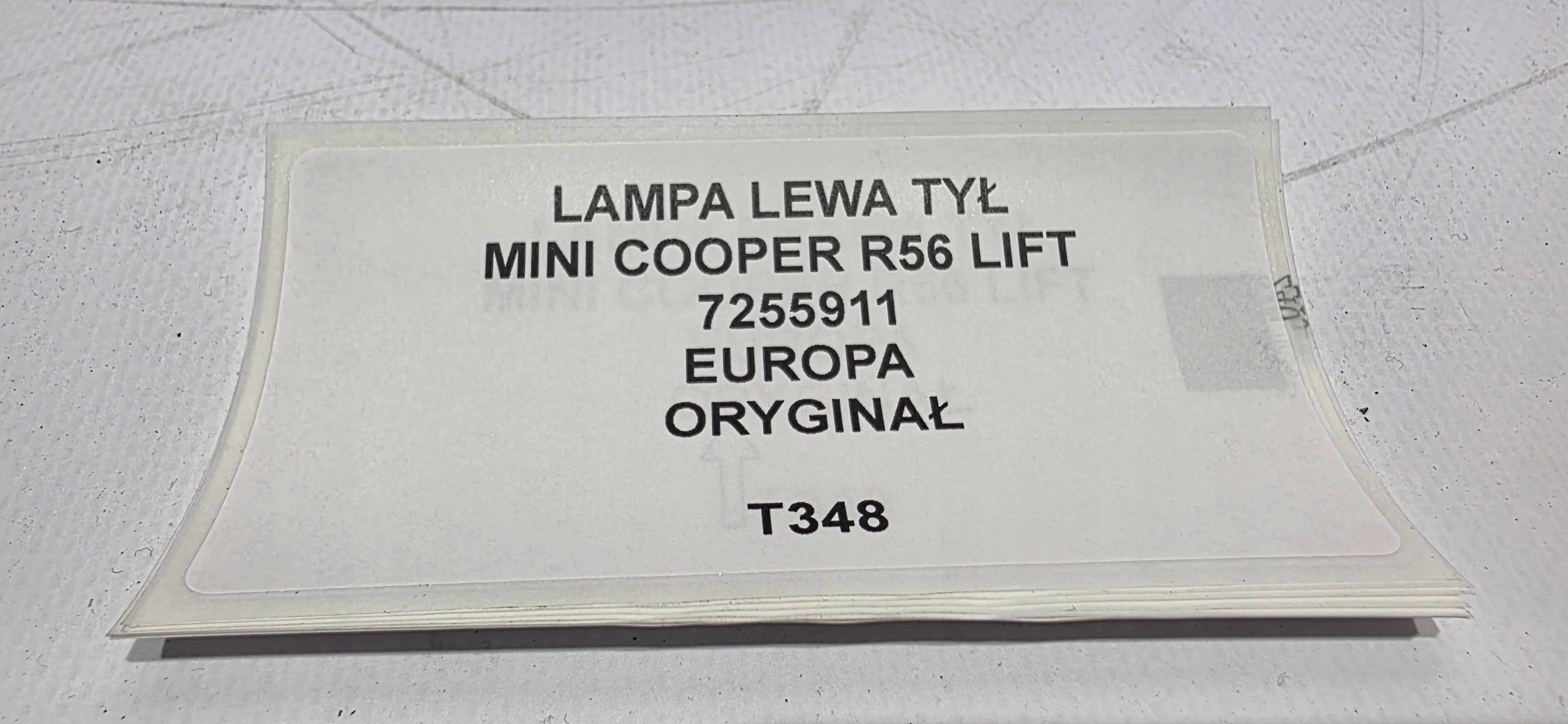 light left rear part CHROM MINI COOPER R56 LIFT original EUROPA 7255911