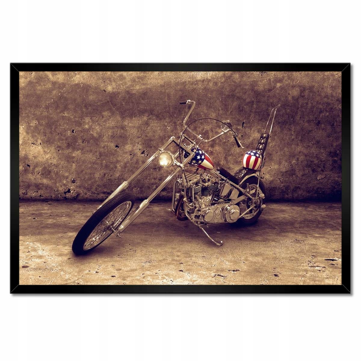 Plakáty v rámu 60x40 Motocykl v barvě sépie