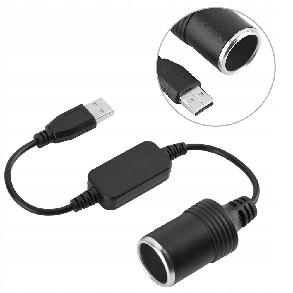 ADAPTER AUTO KONWERTER USB GNIAZDO ZAPALNICZKI