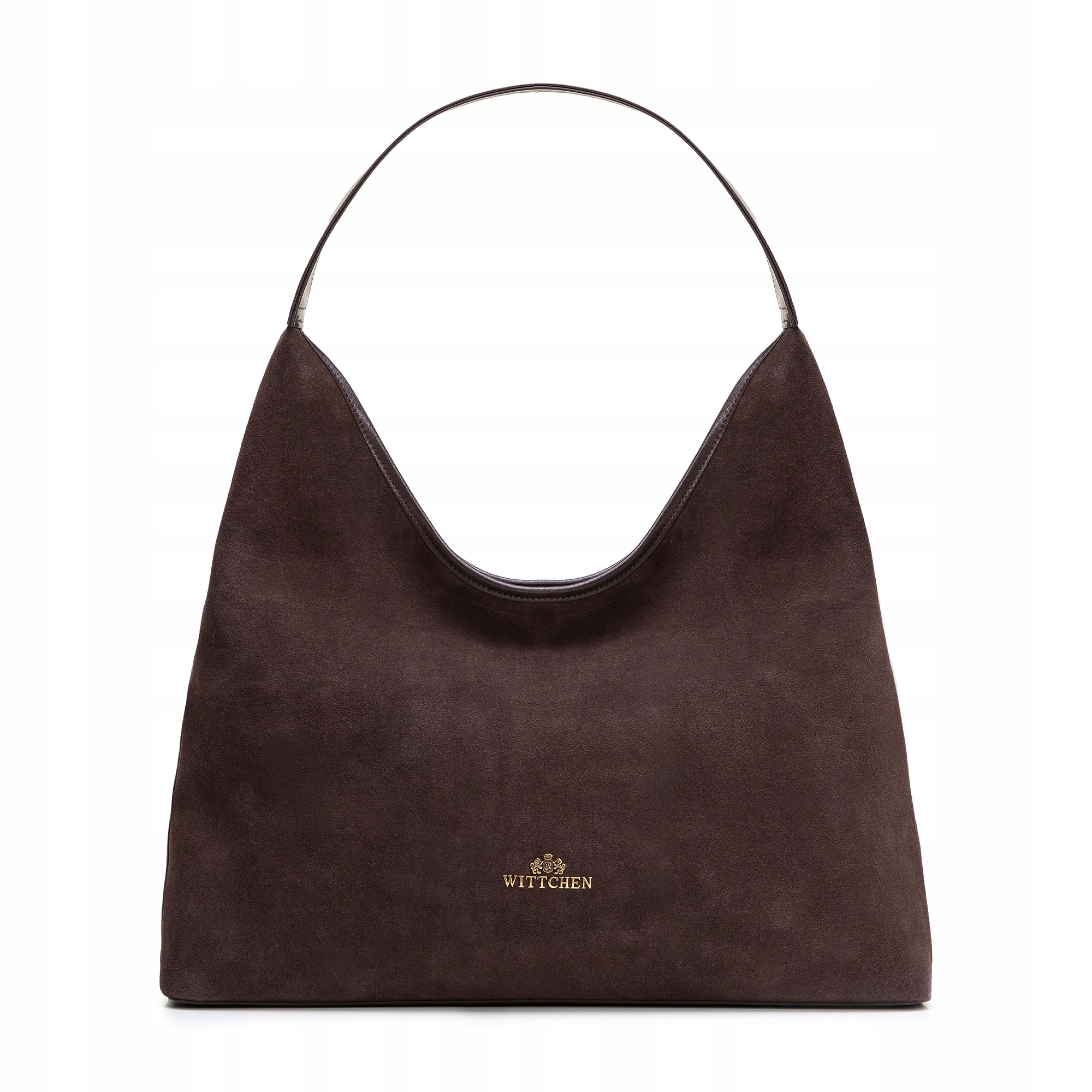 Kabelka shopper z přírodní semišové kůže Wittchen Elegance hnědá