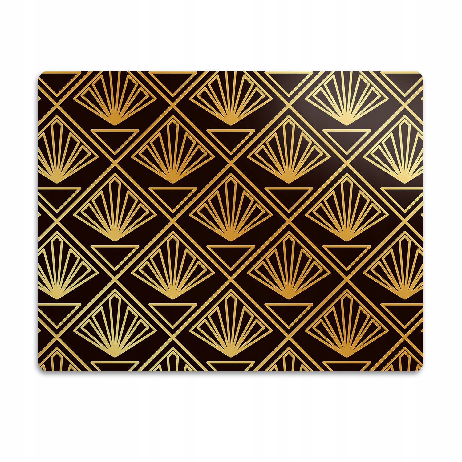 Levně Podložka pro psa pod misku Umělecká zlatá 90x60 cm