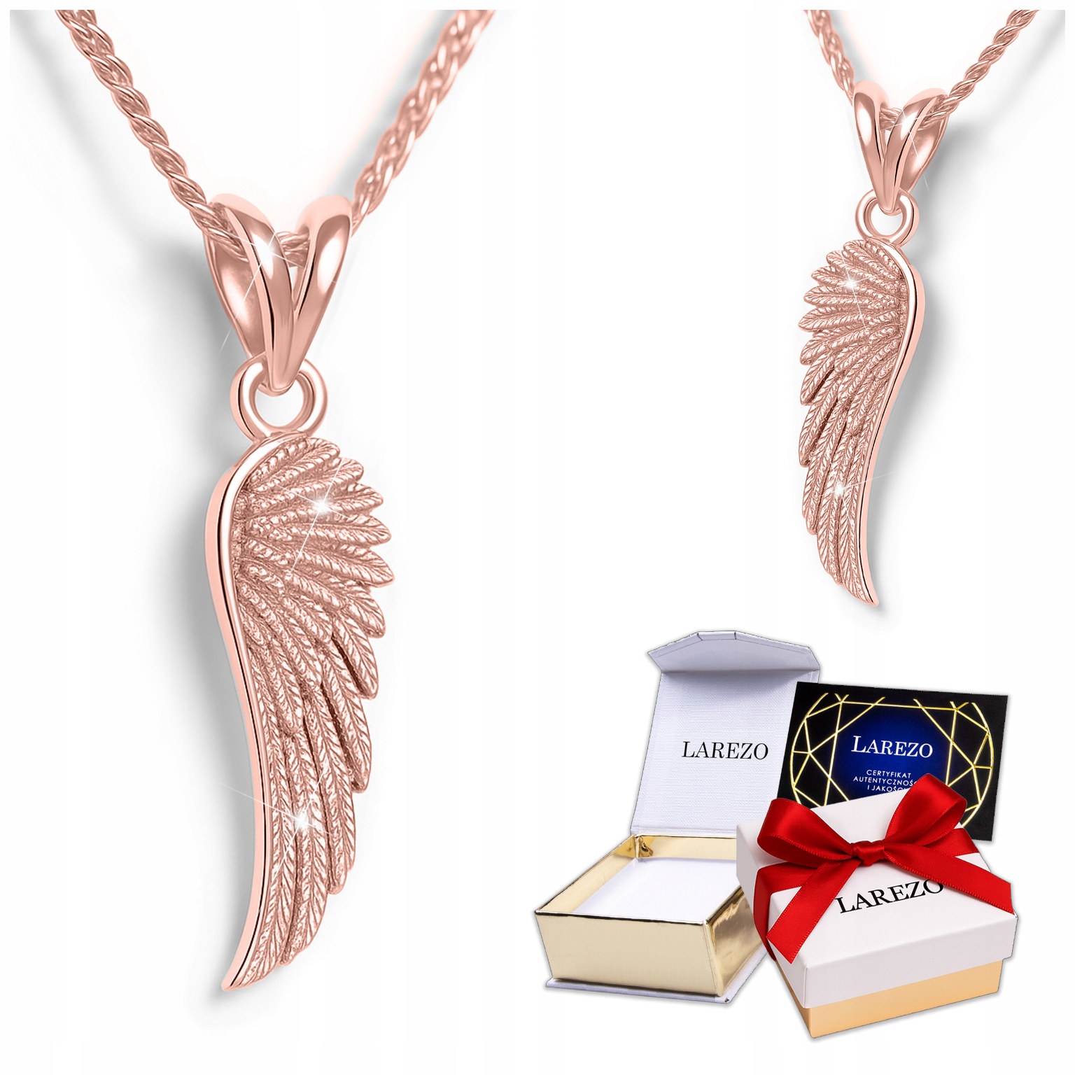 Řetízek zlatý náhrdelník 925 Křídlo