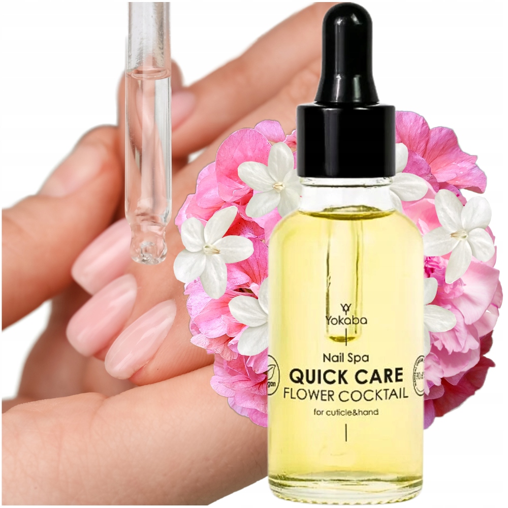 Yokaba olejek oliwka do skórek paznokci Quick Care Flower Cocktail Nail Spa
