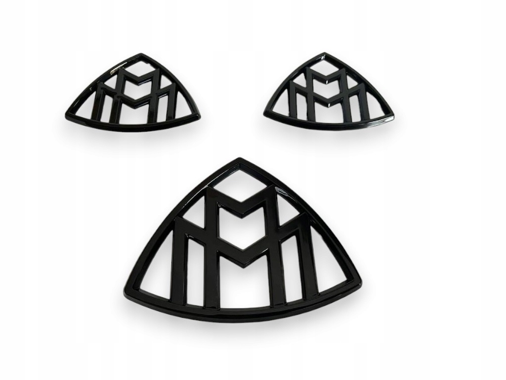 EMBLEMATY CZARNE NAKLEJKI KLAPA TYŁ BŁOTNIKA DO Mercedes Maybach GLS