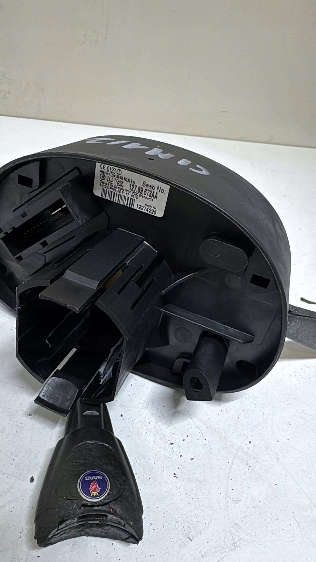 steering wheel levers and controls CIM saab 9-3 II + key 12769673 AA 2007 ESP