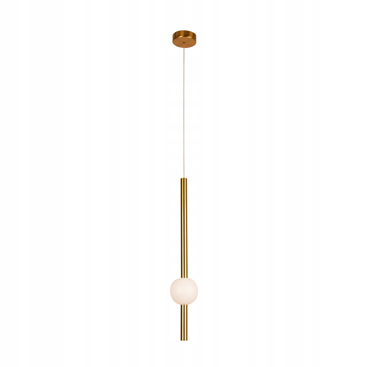 Nástěnná lampa Zlatá Mléčná koule