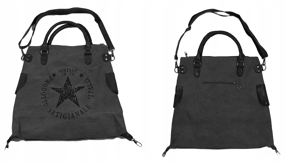 

Torebka Gwiazda Vintage Worek Shopper Bag Torba XL