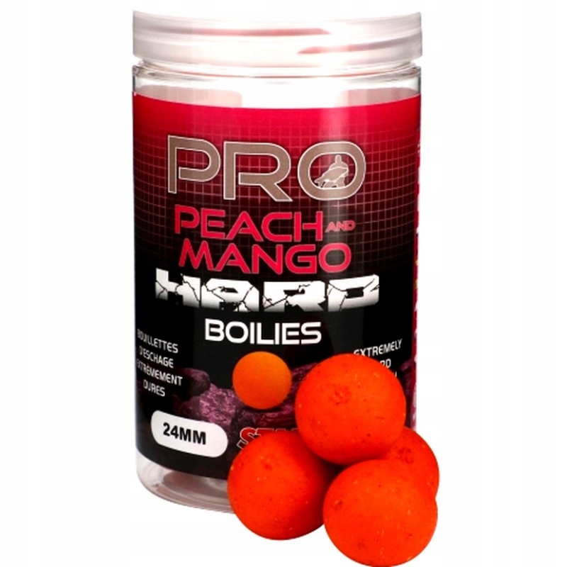 Karpiowe Kulki Haczykowe Starbaits Probiotic Peach Mango Hard 24mm 200g