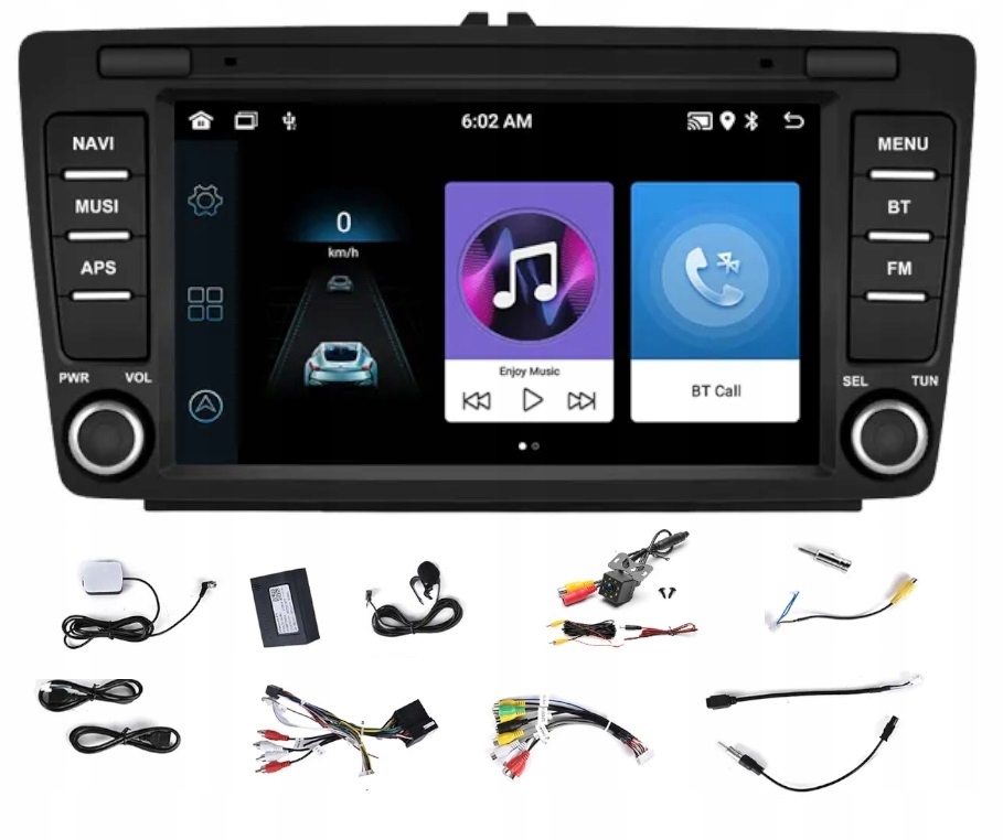 RADIO GPS ANDROID SKODA OCTAVIA YETI 2004-2013 USB 4/64GB CARPLAY WIFI USB Model SKODA 4GB 64GB 491