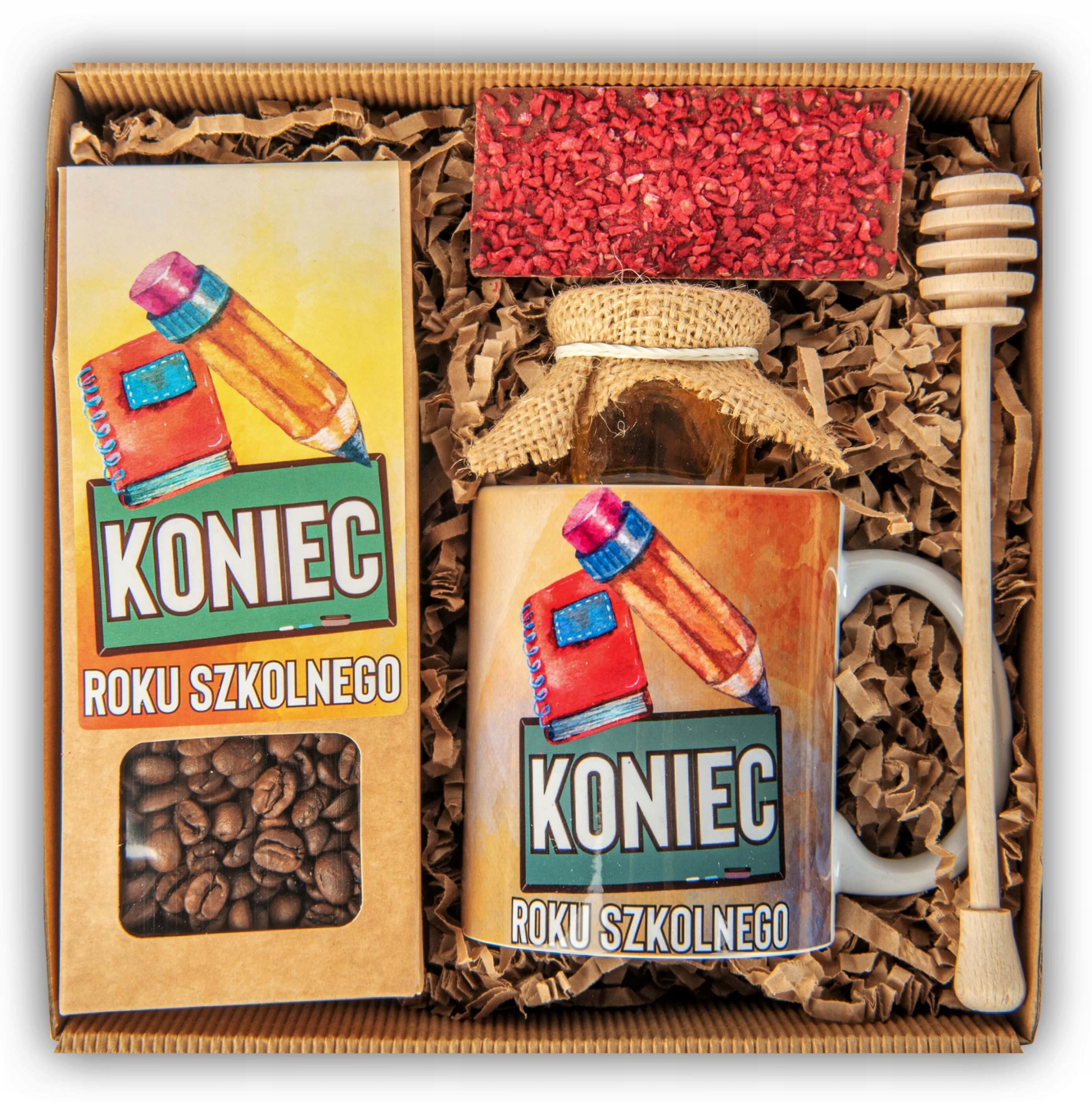 Levně Dárek Pro Učitele Poděkování Konec Roku Káva Čokoláda Med