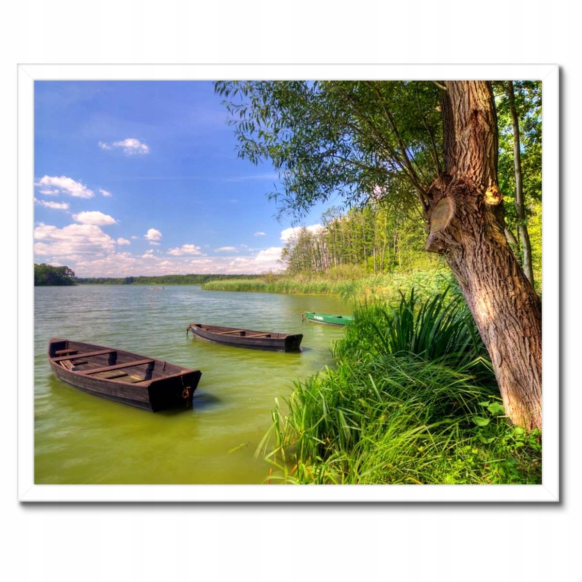 Plakáty v rámu 50x40 Rybářské lodě Jezero