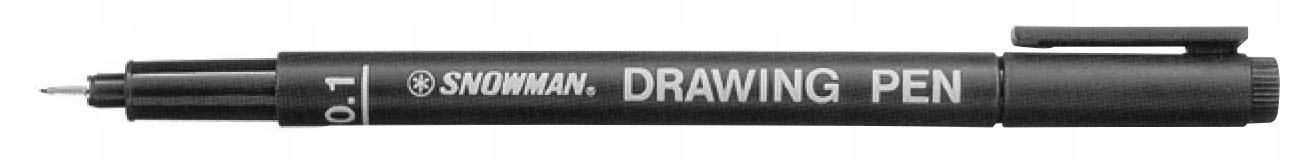 

Cienkopis kreślarski Snowman 0,1 czarny 1 szt.
