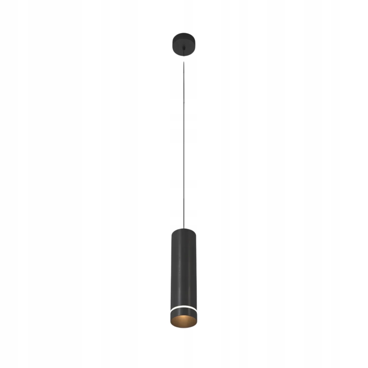 Závěsná lampa Maytoni Orlo Led 12W, černá tuba Ø7.9 cm, hliník