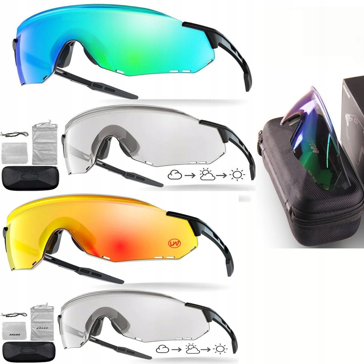 

Okulary Rowerowe Polaryzacyjne UV400 fotochromowe