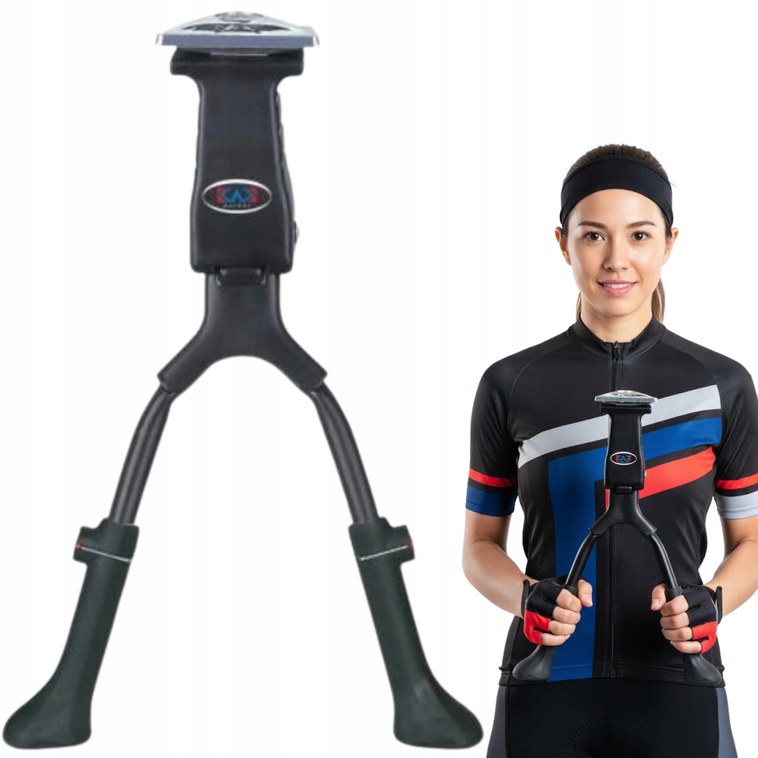 Podwójna Stopka Rowerowa Kaiwei Regulowana Stabilna regulacja bez narzędzi