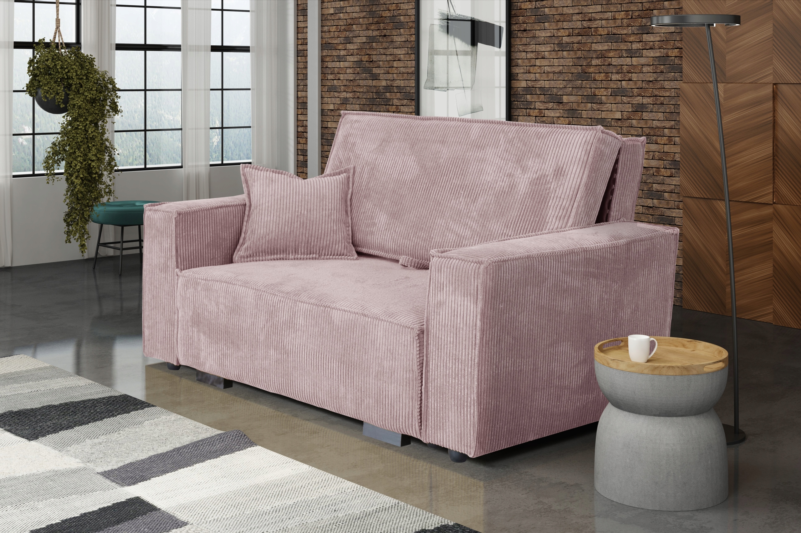 welurowa sofa VIGA II STAR tapczanik rozkładany Typ sofa (kanapa)