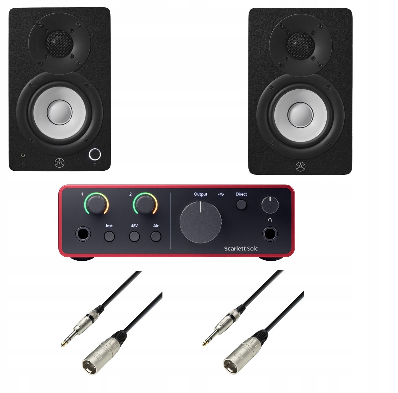 Súprava na nahrávanie Rozhranie Focusrite Scarlett Solo Yamaha H4 Black