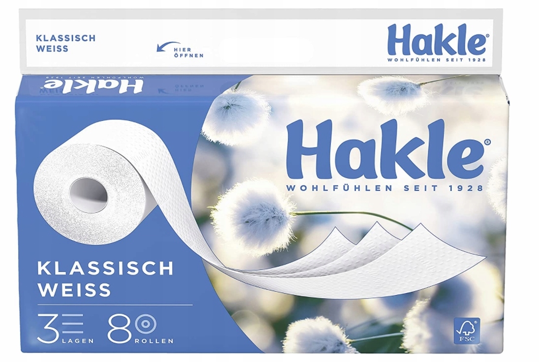 

Hakle, Papier toaletowy, 8 rolek