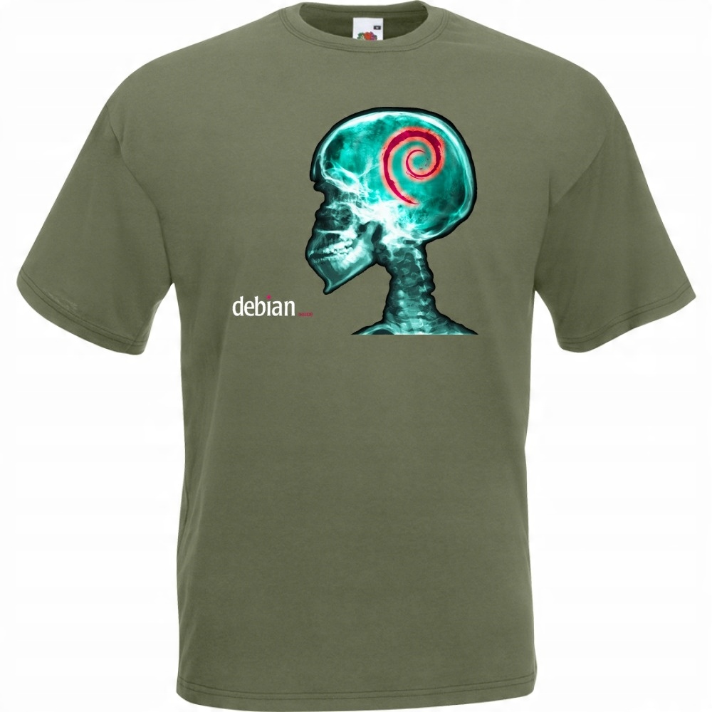 

Koszulka debian informatyk linux It M oliwkowa