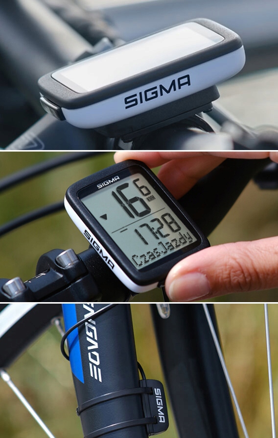 MARKOWY LICZNIK ROWEROWY SIGMA 10.0 IPX8 POLSKIE MENU TERMOMETR START/STOP Model BC 10.0 WR