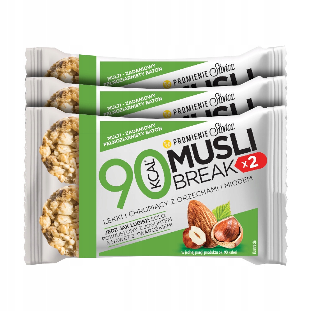 Zestaw 3 x Baton Break Musli 90 KCAL z ORZECHAMI 12000161965 Allegro.pl