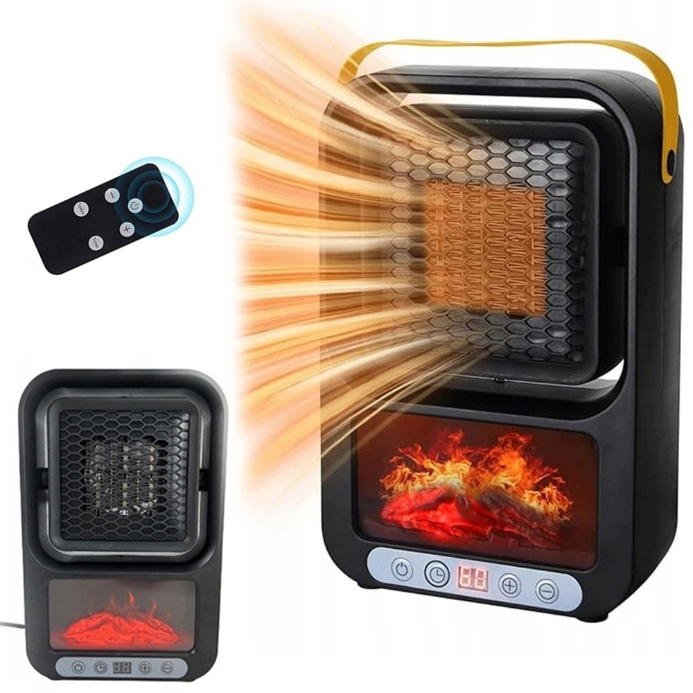Elektrický Ohřívač S Dálkovým Ovládáním, Dům, Kancelář, Koupelna, Silný Led Krb