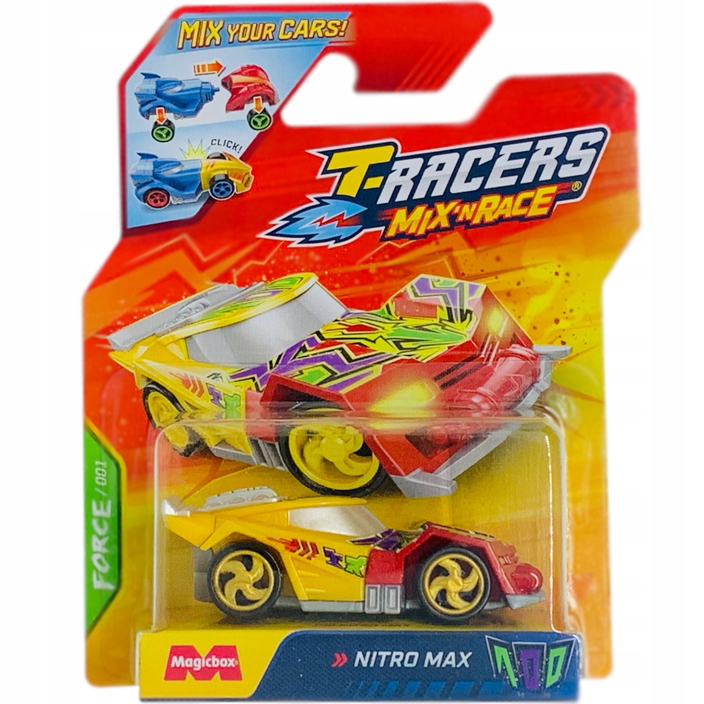 T-RACERS 2.0 MIX 'N RACE MAGIC BOX FORCE 001 AUTO VOZIDLO NITRO MAX 100 ...