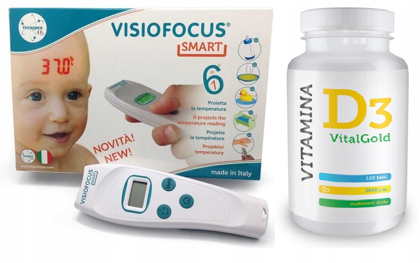 

Termometr Bezdotykowy Visiofocus Smart + Gratis
