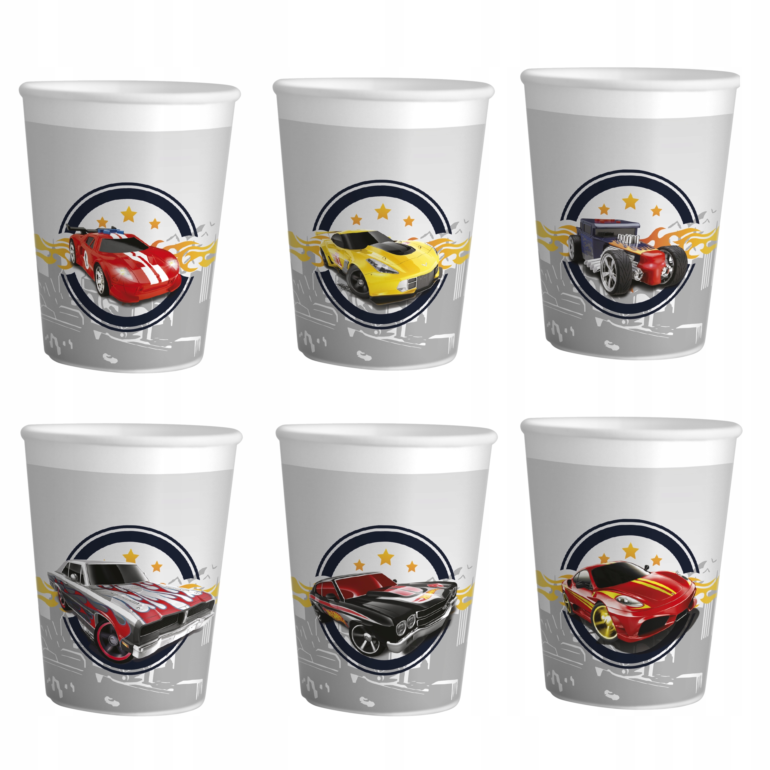 ZESTAW KUBKI + SŁOMKI URODZINOWE - HOT WHEELS URODZINY PRZYJĘCIE Stan opakowania oryginalne