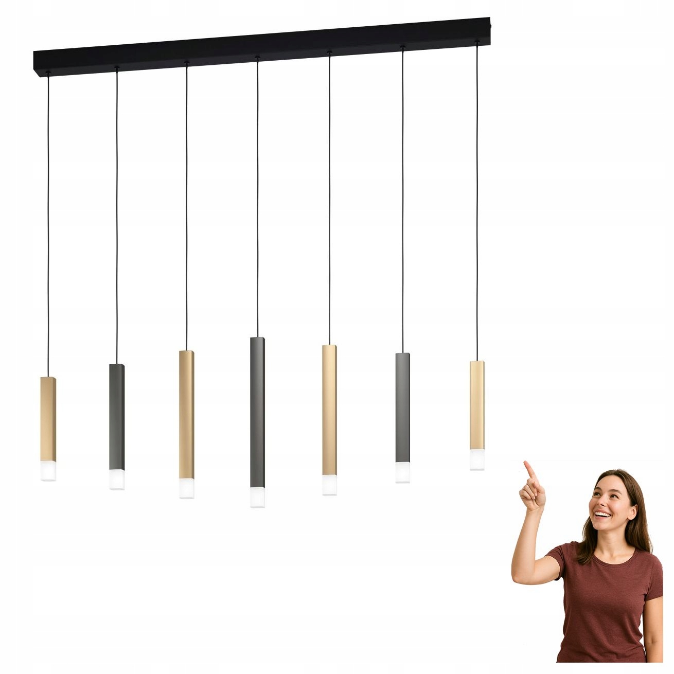 Led závesná lampa 7x3,1W Estanterios 39906 Eglo