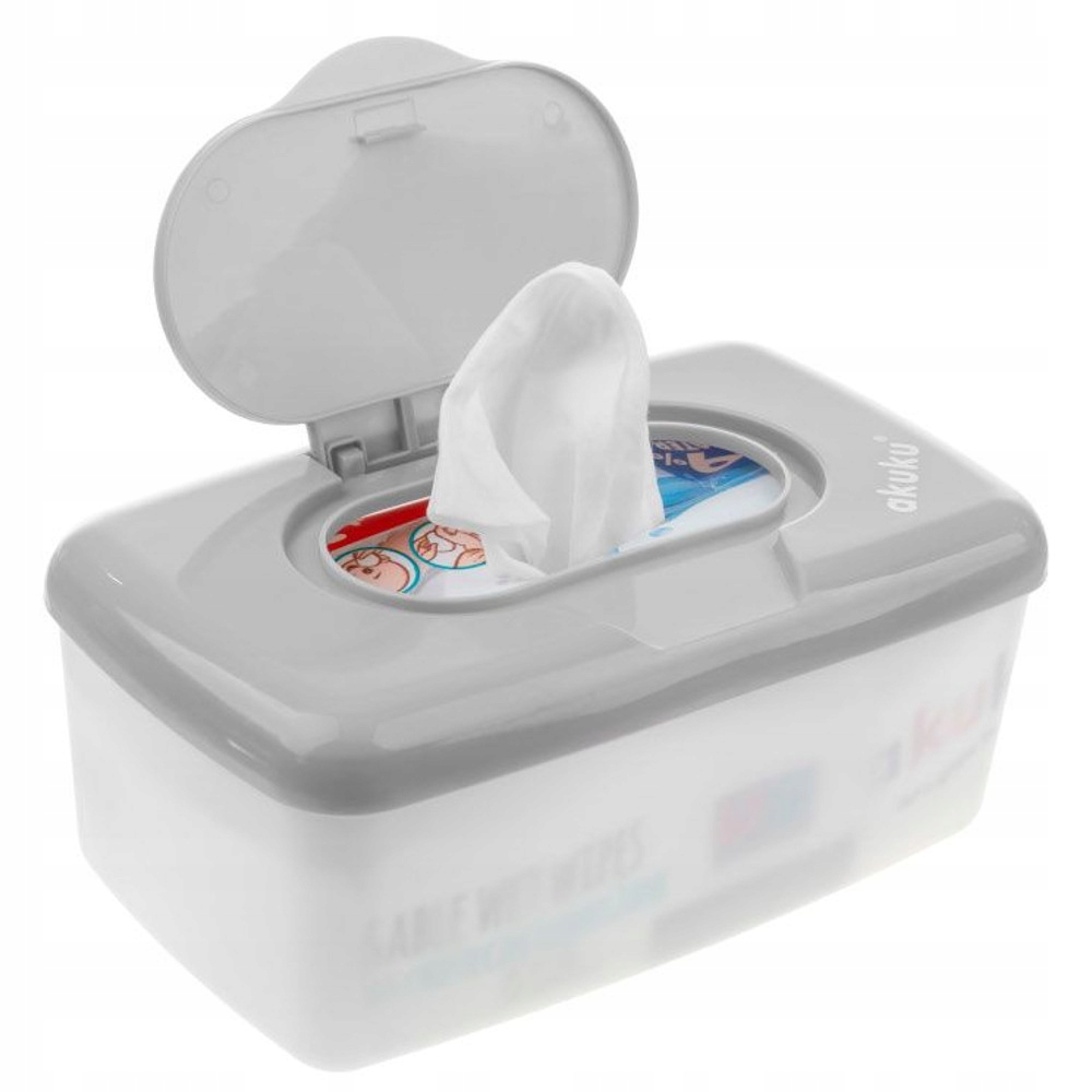 POJEMNIK PUDEŁKO NA CHUSTECZKI Z ZAMKNIĘCIEM