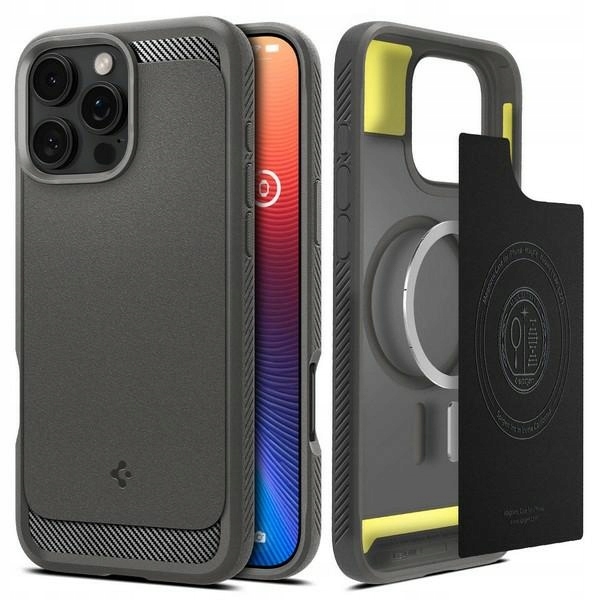 Pouzdro Spigen Rugged Armor pro iPhone 16 Pro Max 6,9" šedé/šedé ACS07987