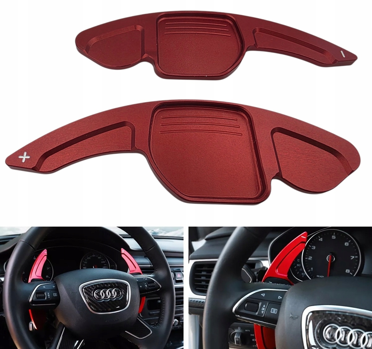 Řadicí Páky Audi A3 S3 V8 A4 S4 B8 A5 S5 8T 8F A6 S6 Q3 Q5 Q7 Red